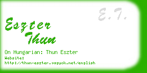 eszter thun business card